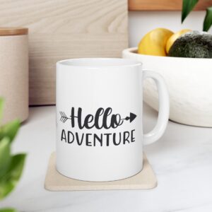 Hello Adventure Ceramic Mug 11oz