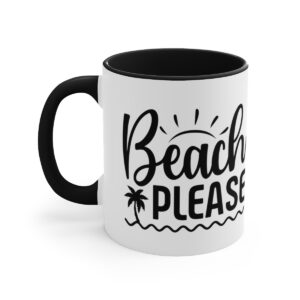 Beach Please Accent Coffee Mug, 11oz