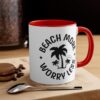 Beach More Worry Less Accent Coffee Mug, 11oz - Image 15