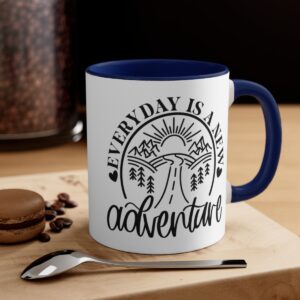 Every Day Is A New Adventure Accent Coffee Mug, 11oz