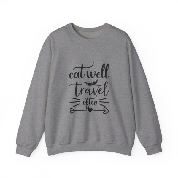 Eat Well Travel Often Unisex Heavy Blend™ Crewneck Sweatshirt - Image 13