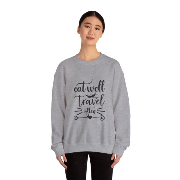 Eat Well Travel Often Unisex Heavy Blend™ Crewneck Sweatshirt - Image 12