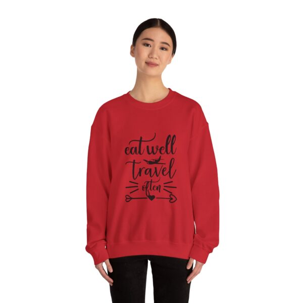 Eat Well Travel Often Unisex Heavy Blend™ Crewneck Sweatshirt - Image 28