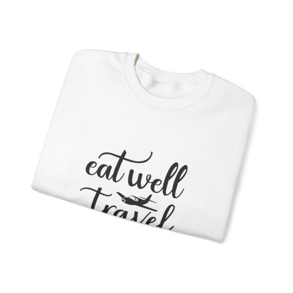 Eat Well Travel Often Unisex Heavy Blend™ Crewneck Sweatshirt - Image 3