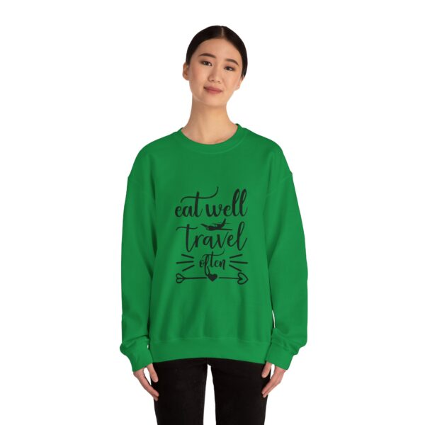 Eat Well Travel Often Unisex Heavy Blend™ Crewneck Sweatshirt - Image 20