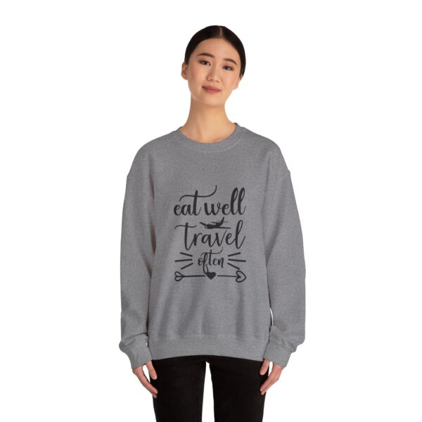 Eat Well Travel Often Unisex Heavy Blend™ Crewneck Sweatshirt - Image 16