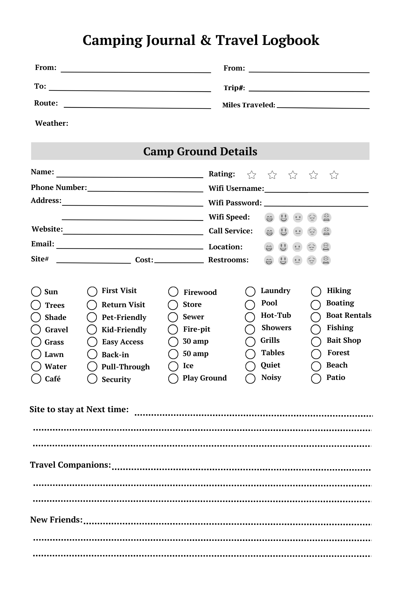 Camping Journal & Travel Logbook - Image 4